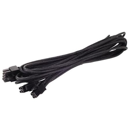 SILVERSTONE Silver Stone Technologies PP06B-EPS55 550mm; 8 Pin Individually Sleeved Modular Cable - Black PP06B-EPS55
